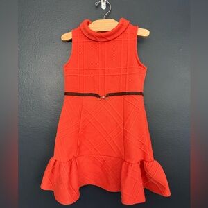 Janie and Jack Girl’s Sleeveless Orange Dress